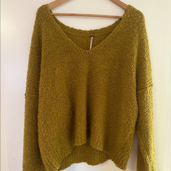 Free People Sweaters - Free People Knit Sweater - Olive Green